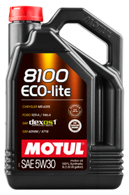 Motul 5L Synthetic Engine Oil 8100 5W30 ECO-LITE - Case of 4