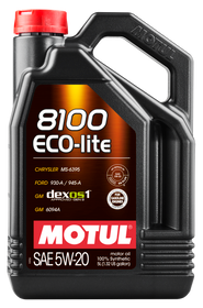 Motul 5L Synthetic Engine Oil 8100 5W20 ECO-LITE - Case of 4