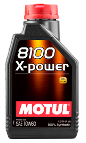 Motul 1L Synthetic Engine Oil 8100 10W60 X-Power - ACEA A3/B4 - Case of 12