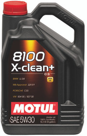 Motul 5L Synthetic Engine Oil 8100 5W30 X-CLEAN Plus - Case of 4
