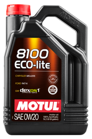Motul 5L Synthetic Engine Oil 8100 0W20 ECO-LITE - Case of 4