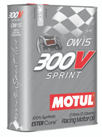 Motul 2L Synthetic-ester Racing Oil 300V SPRINT 0W15 - Case of 6