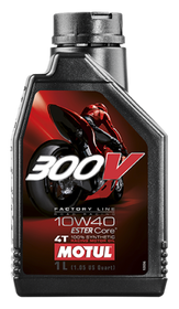 Motul 1L Synthetic-ester Oil 300V Factory Line Road Racing 10W40 - Case of 12