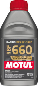 Motul 1/2L Brake Fluid RBF 660 - Racing DOT 4 - Case of 12