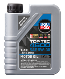 LIQUI MOLY 1L Top Tec 4600 Motor Oil 5W30 - Case of 6