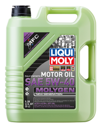 LIQUI MOLY 5L Molygen New Generation Motor Oil 5W40 - Case of 4