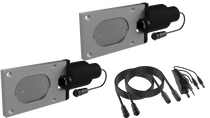 QTP Bolt-On QTEC Dual Low Profile Oval Electric Cutout Valves - Pair