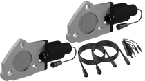 QTP 2.5in Bolt-On QTEC Dual Electric Cutout Valves - Pair