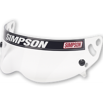 Simpson Safety Shield Clear Bandits / Diamond Back Helmet Shield - Clear - Each