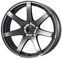 Enkei PF07 17x8 5x114.3 48mm Offset Dark Silver Racing Wheel - 490-780-6548DS
