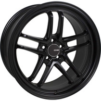 Enkei TSP5 18x8.5 5x114.3 25mm Offset 72.6mm Bore Black Racing Wheel - 497-885-6525BK