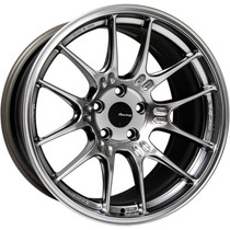 Enkei GTC02 18x9.5 5x120 45mm Offset 72.5mm Bore Hyper Silver Racing Wheel - 534-895-1245HS