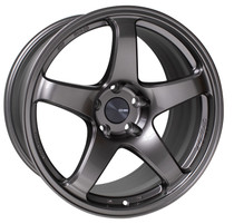 Enkei PF05 17x9 20mm Offset 5x114.3 75mm Bore Dark Silver Racing Wheel - 527-790-6520DS