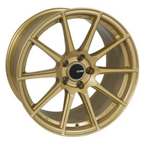 Enkei TS10 17x8 5x100 45mm Offset 72.6mm Bore Gold Racing Wheel - 499-780-8045GG