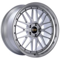 BBS LM 18x9 5x114.3 ET25 Diamond Silver Center Diamond Cut Lip Wheel - 82mm PFS Required - LM194DSPK