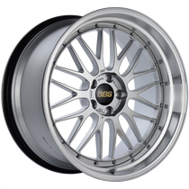 BBS LM 20x10.5 5x114.3 ET20 CB66 Diamond Silver Center Diamond Cut Lip Wheel - LM239DSPK