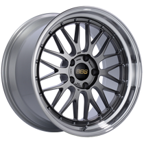 BBS LM 19x9.5 5x120 ET48 Diamond Black Center Diamond Cut Lip Wheel -82mm PFS/Clip Required - LM259DBPK