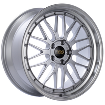 BBS LM 20x10 5x112 ET38 Diamond Silver Center / Diamond Cut Lip Wheel -82mm PFS/Clip Required - LM408DSPK
