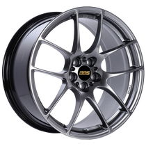 BBS RF 18x9 5x100 ET45 Diamond Black Wheel -70mm PFS/Clip Required - RF520DBK