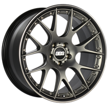 BBS CH-RII 20x9 5x112 ET30 Satin Platinum Center Black Lip SS Rim Prot Wheel -82mm PFS/Clip Req - CH652PBPO