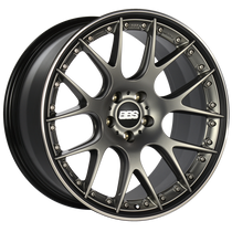 BBS CH-RII 21x10.5 5x120 ET35 Satin Platinum Center Black Lip SS Rim Prot Wheel -82mm PFS/Clip Req - CH604PBPO