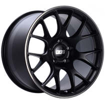 BBS CH-R 20x12 CL ET44 CB84 Satin Black Polished Rim Protector Wheel - CH152BPO
