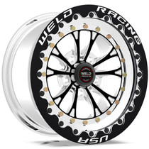 WELD Racing Vitesse 15x10 Black Polished Single Beadlock MT Drag Wheel - 794B510208G