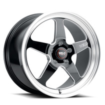WELD Ventura 5 Street Gloss Black Wheel with Milled Spokes 20x8 | 5x4.75 BC (5x120.65) | +0 Offset | 4.5 Backspacing - S10408063450 for 1960s / 1970s GM Fitment (Camaro, Chevelle, Firebird)
