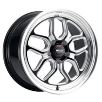 WELD Laguna Street Gloss Black Wheel with Milled Spokes 18x9.5 | 5x127 BC (5x5) | +0 Offset | 5.25 Backspacing - S10789573525 for Chevrolet Silverado C1500 2WD 1988-1999, Chevy C10 1967-1987