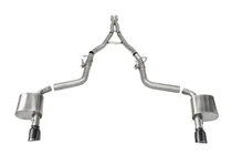 CORSA Xtreme Cat-Back Exhaust | 2.75in | 2015-2023 Dodge Charger 6.2L | Single 4.5in Black PVD Tips | 21072BLK