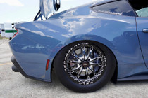 WELD Belmont Beadlock Drag Gloss Black Wheel with Milled Spokes 18x10 | 5x114.3 BC (5x4.5) | +45 Offset | 7.27 Backspacing - S90880067P45 for Shelby GT500 2007-2014, Mustang S197 V6 / GT 2005-2014, Mustang S550 GT / V6 / EcoBoost 2015-2023, Supra MK4 1993-2002, Mustang GT 2024+, Mustang EcoBoost 2024+, Mustang Darkhorse 2024+