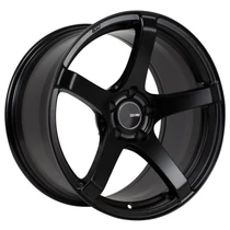 Enkei Kojin 18x8 32mm Offset 5x120 Bolt Pattern 72.6mm Bore Black Racing Wheel Matte Black - 476-880-1232BK