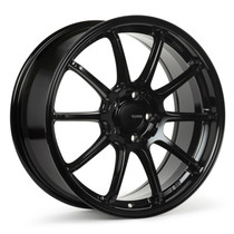 Enkei Triumph 18x8 5x100 45mm Offset 72.6mm Bore Gloss Black Racing Wheel - 543-880-8045BK