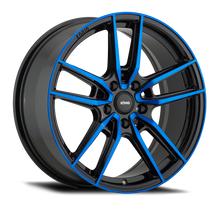 Konig Myth 17x8 5x114.3 ET43 Gloss Black w/ Blue Tinted Clearcoat Racing Wheel - MY8751443F