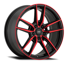 Konig Myth 18x8 5x114.3 ET43 Gloss Black w/ Red Tinted Clearcoat Racing Wheel - MY8851443R