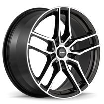Konig Intention 17x8 5x108 ET45 Gloss Black / Machine Face Racing Wheel - IO87508455