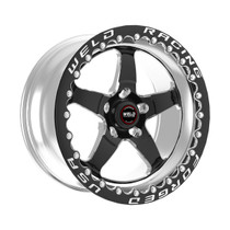 Weld Racing RT-S S71 17x10.5 / 5x115mm BP / 5.7in. BS Black Drag Wheel (High Pad) - Black Single Beadlock #71HB7105W57F for Charger Hellcat Widebody, Charger SCAT Widebody, Challenger Hellcat Widebody 2018-2023, Challenger Redeye 2018-2023, Challenger SCAT Pack Widebody 2018-2023, Challenger Demon 2018, Challenger Demon 170 2023, Challenger Super Stock 2021-2023