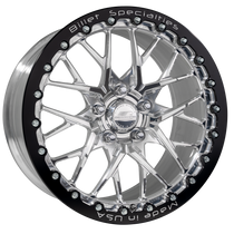 Billet Specialties Redline 17x10 | 5x120 BC | 6.95in BS Single BeadLock Polished Drag Wheel | Gen 5/6  Camaro / C8 Corvette Stingray & Base / Gen 3 CTS-V - DPS7710BV1269