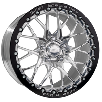 Billet Specialties Redline 17x10 | 5x120 BC | 6.95in BS Single BeadLock Polished Drag Wheel | Gen 5/6  Camaro / C8 Corvette Stingray & Base / Gen 3 CTS-V - DPS7710BV1269