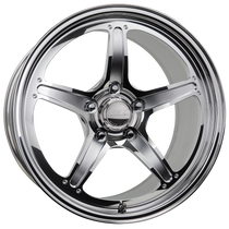 Billet Specialties Street Lite 17x10 | 5x4.5 BC | 7.5in BS Non-BeadLock Polished Drag Wheel | S197 / S550 Mustang - DP03710RT6575