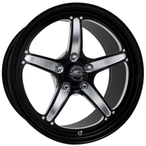 Billet Specialties Street Lite 17x10 | 5x4.5 BC | 7.5in BS Non-BeadLock Black Drag Wheel | S197 / S550 / S650 Mustang - BDP03710RT6575