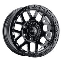 WELD Cinch W105 Gloss Black Wheel / Milled Inner Spokes / Gloss Black Lip | 17x9 | F-150 / Raptor (GEN1, GEN2, GEN3) | 6x135 BC | +0 Offset | 5.00 Backspacing - W10579098500 for 2010-2014 Ford Raptor SVT, 2017-2026 Raptor EcoBoost, 2023-2026 Ford Raptor R, 2009-2026 Ford F-150, 2010-2026 Ford Expedition