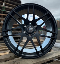 Forgestar F14 Drag Pack Satin Black Wheel 20x10 | 6x135 - F-150 | +38 Offset | 6.99 Backspacing - F27200089P38 for 2004, 2005, 2006, 2007, 2008, 2009, 2010, 2011, 2012, 2013, 2014, 2015, 2016, 2017, 2018, 2019, 2020, 2021, 2022, 2023, 2024, 2025, 2026 Ford F-150 (5.0L Coyote, EcoBoost, 4.6L V8, 5.4L V8, Supercharged / Turbocharged Applications)