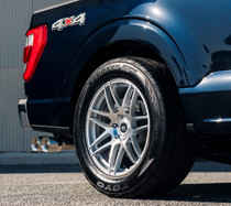 Forgestar F14 Drag Pack Silver Machined Wheel 20x10 | 6x135 - F-150 | +38 Offset | 6.99 Backspacing - F27800089P38 for 2004, 2005, 2006, 2007, 2008, 2009, 2010, 2011, 2012, 2013, 2014, 2015, 2016, 2017, 2018, 2019, 2020, 2021, 2022, 2023, 2024, 2025, 2026 Ford F-150 (5.0L Coyote, EcoBoost, 4.6L V8, 5.4L V8, Supercharged / Turbocharged Applications)