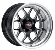 WELD Solana Street Gloss Black Wheel with Milled Spokes 20x11 | 5x115 BC | ET00 Offset | 6.00 Backspacing - S11001190P00 for Challenger Demon 2018-2019, Challenger Hellcat Widebody SCAT Pack / R/T 2018-2023, Challenger Hellcat Redeye Widebody 2019-2023, Dodge Charger Widebody Hellcat / Redeye / SCAT / R/T 2020-2023