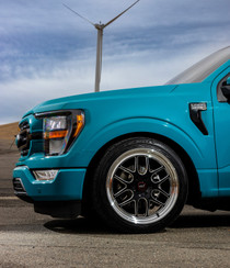 WELD Solana Drag Gloss Black Wheel with Milled Spokes 20x5 | 6x135BC | -19 Offset | 2.00 Backspacing - S1600C089N19 for 2004, 2005, 2006, 2007, 2008, 2009, 2010, 2011, 2012, 2013, 2014, 2015, 2016, 2017, 2018, 2019, 2020, 2021, 2022, 2023, 2024, 2025, 2026 Ford F-150