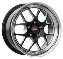 WELD Solana Drag Gloss Black Wheel with Milled Spokes 18x5 | 5x120 BC | -23 Offset | 2.10 Backspacing - S1608C022N23 for G8 GT & VE Commodore 2008-2009, Chevy SS Sedan (Holden VF) 2014-2016, CTS-V Coupe 2011-2015, CTS-V Sedan 2009-2014, Camaro SS / ZL1 2010-2015, Camaro SS / 1LE / ZL1 2016-2024, Corvette C7 Z06 2014-2019, Corvette C7 Grand Sport 2014-2019, C6 Corvette Z06 | Grand Sport (2006-2013)