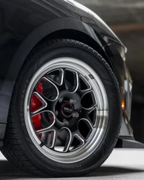WELD Solana Drag Gloss Black Wheel with Milled Spokes 18x5 | 5x114.3 BC (5x4.5) | -23 Offset | 2.09 Backspacing - S1608C067N23 for Shelby GT500 2007-2014, Mustang S197 V6 / GT 2005-2014, Mustang S550 GT / V6 / EcoBoost 2015-2023, Supra MK4 1993-2002, Mustang FoxBody 1979-1993, Mustang V6 / GT / Mach 1 / Mustang Cobra / Bullitt 1999-2004