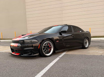 WELD Solana Drag Gloss Black Wheel with Milled Spokes 20x7 | 5x115 BC | -8 Offset | 3.68 Backspacing - S16007071N08 for Challenger 2009-2023, Charger 2012-2023, Chrysler 300 2012-2023, Charger & Challenger Hellcat Standard & Widebody Body 2015-2023