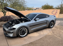 WELD Solana Drag Gloss Black Wheel with Milled Spokes 20x7 | 5x114.3 BC (5x4.5) | +2 Offset | 4.07 Backspacing - S16007067P02 for Shelby GT500 2007-2014, Mustang S197 V6 / GT 2005-2014, Mustang S550 GT / V6 / EcoBoost 2015-2023, Supra MK4 1993-2002, Mustang FoxBody 1979-1993, Mustang V6 / GT / Mach 1 / Mustang Cobra / Bullitt 1999-2004, Mustang EcoBoost S650 EcoBoost | GT 2024+